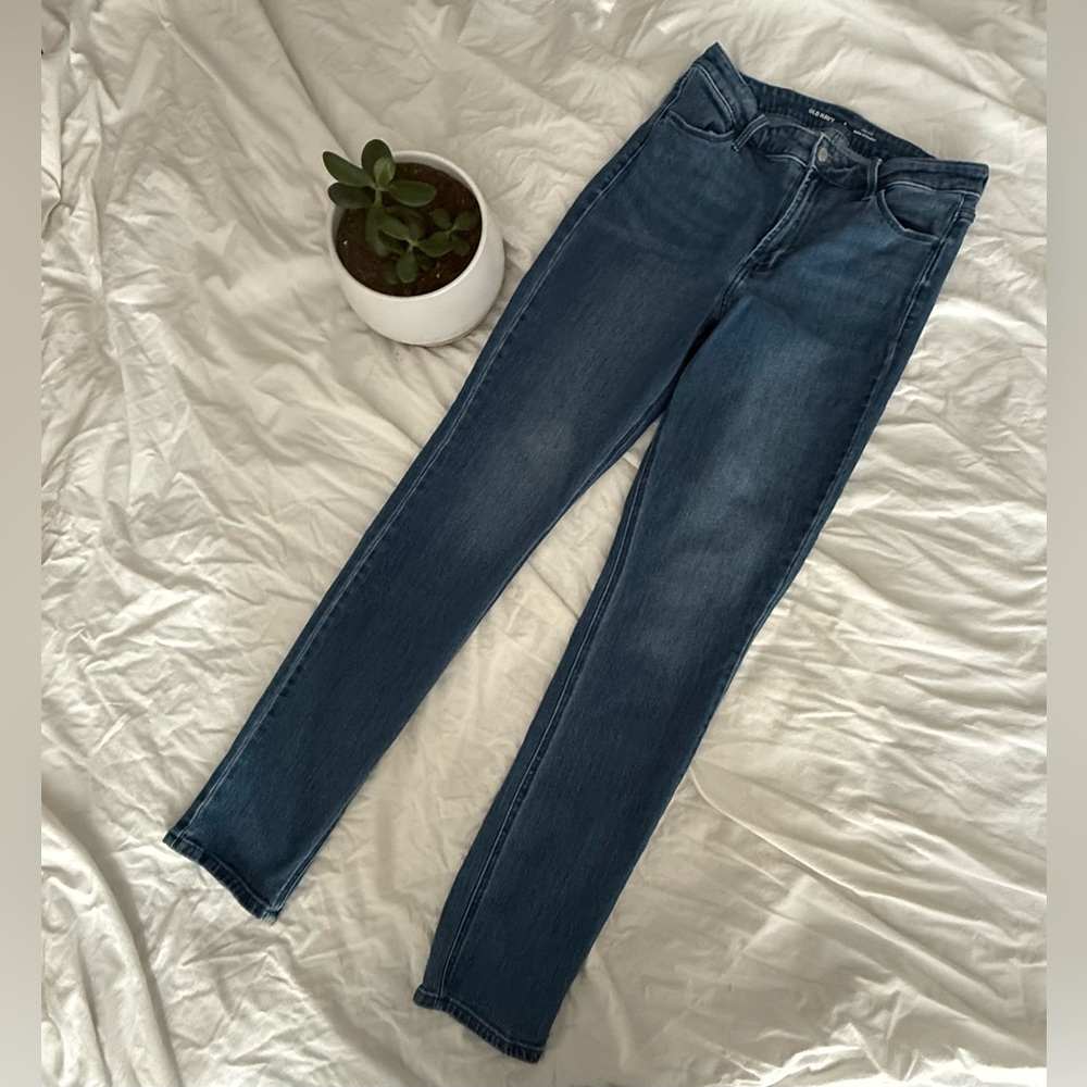 Old Navy WOW Women's Skinny Jeans in Dark Blue, size 6 Tall